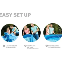 INTEX swimmingpool Easy Set med filtersystem 457x84 cm
