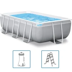 INTEX swimmingpoolsæt Prism Frame 300x175x80 cm rektangulær