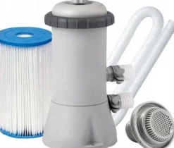 Intex Type A Poolpumpe 3785 L/H med filter, slanger & beslag til 244-366 cm pools