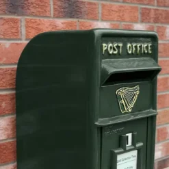 Irsk Postkasse - Grøn | Postkasse med Lås Bryllupspynt Dekorationer til Barnedåb Dekorationer til Haven Dekorationer til Haven Begivenheder Britisk