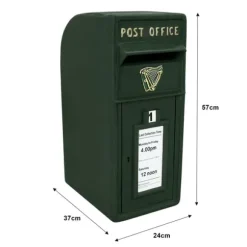 Irsk Postkasse med Stativ - Grøn | MonsterShop