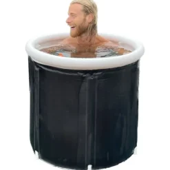 Isbad - Deluxe Ice Nordic - Transportabelt - Sort