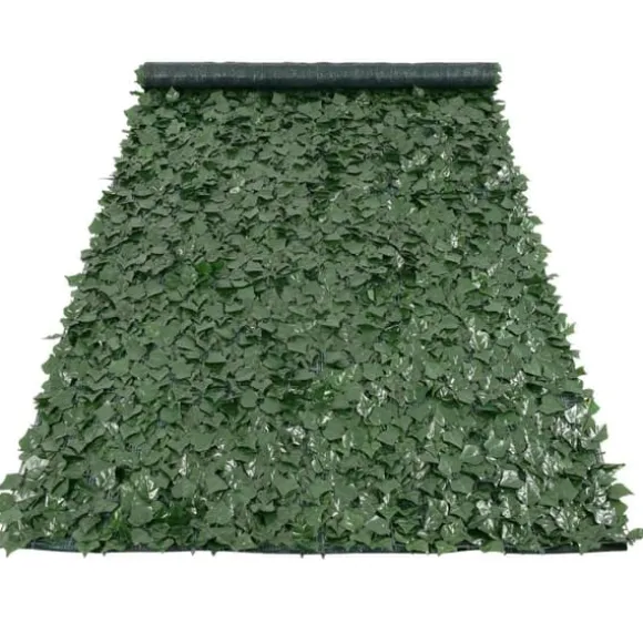 Ivy privatlivshegn, 1,5 x 4 m kunstig grøn væg, mesh-bagside, robust samling. Ideel til have, gård og balkondekoration.