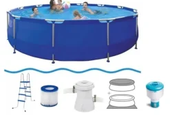 Jilong 450 x 90 cm pool med pumpe - komplet sæt
