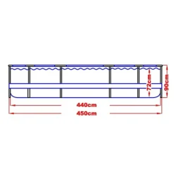Jilong Avenli - Pool Med Filterpumpe - 450 X 90 Cm - Komplet