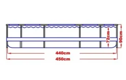 Jilong Avenli - swimmingpool med pumpe - 450 x 90 cm - komplet