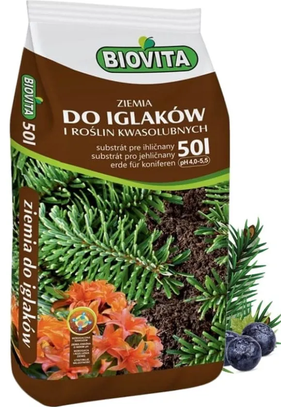 Jord til nåletræer og acidofile planter Biovita 50l