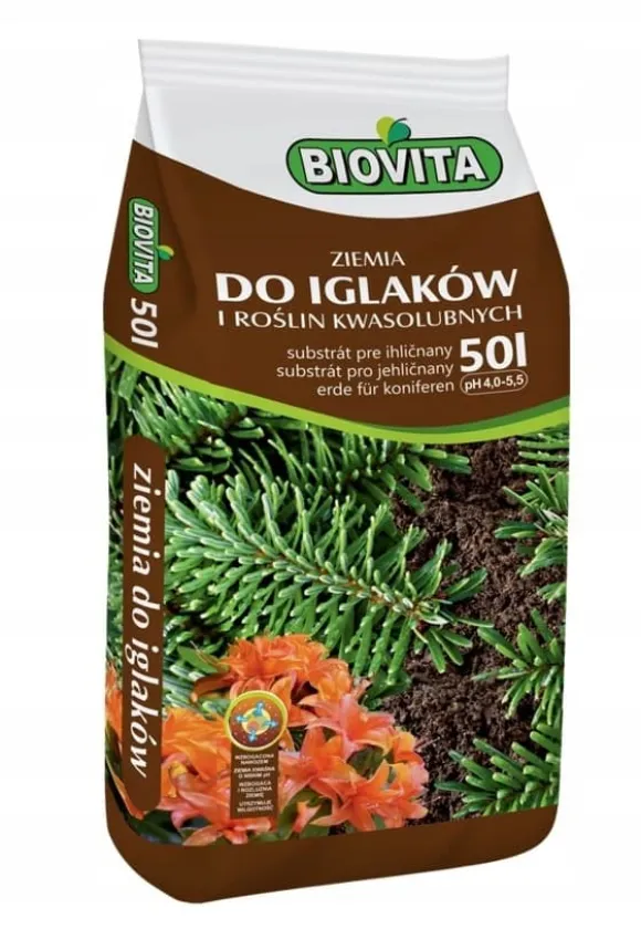 Jord til nåletræer og acidofile planter Biovita 50l