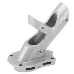 Justerbar 45 graders aluminiumslegering flagstang holder beslag sølv