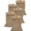 Jutesække 5 stk. 60x105 cm 100% jute | Økologisk og multifunktionel | Størrelse: 60x105 cm