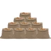 Jutesække 10 stk. 100x110 cm - Økologiske opbevaringssække | Farve: Naturlig Jute | Størrelse: 100x110 cm