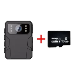 4K HD Body Worn Kamera med Klips & 16G Hukommelseskort