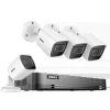 4K Sikkerhedskamera System, 30m IR Nattesyn, IP67 Vandtæt,4CH NVR 4 stk. kamera, 4T