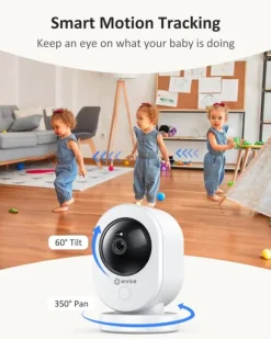 4K UHD Indendørs Sikkerhedskamera, Højopløselig 8MP, Dual-Band WiFi Forbindelse, 8x Digital Zoom