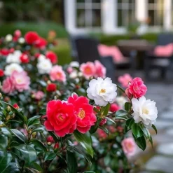 Kamelia japansk rose - Sæt med 3 - Camellia japonica - Højde 25-40cm - ⌀9cm