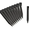 Kantankre af genbrugspolyethylen til haven - NATURE - H26,7 x 1,9 x 1,8 cm - Sort