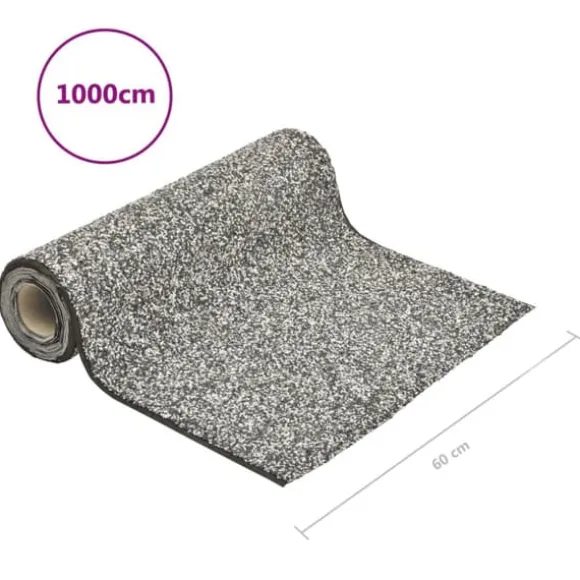 Kantmatta i nonwoven PP-fleece för damm och bäck | Färg: Grå | Storlek: 1000x60 cm