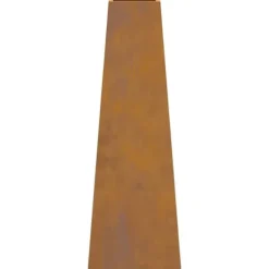 Kegleformet bålsted i forvitret stål | Størrelse: 50 x 35 x 100 cm | Farve: Brun