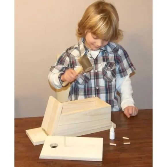 KERBL Birdhouse - Kit för montering av dig själv för fåglar - 36x12x14cm