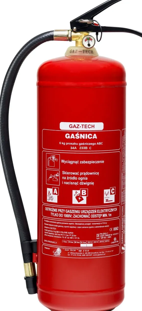 kg pulverbrandslukker - OGP 6X ABC/E