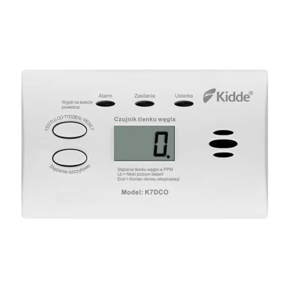 Kidde K7DCO kuliltesensor med LCD-skærm