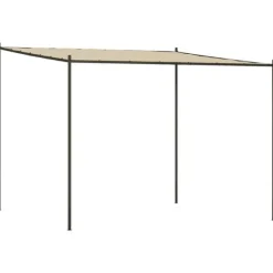 Klassisk pavillon 3x3 m - Vandafvisende polyester med stålstel | Farve: Beige | Størrelse: 3x3 m