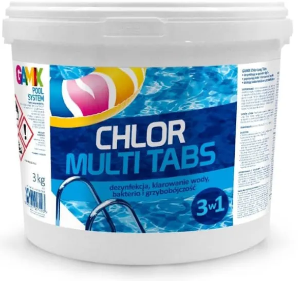 Klor Multitabletter 200g 3kg - Gamix