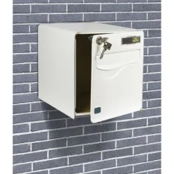 Koka Burg Wachter Baltic 1 dörr - till fots - Galvaniserat stål - Sidöppning - Vit - Tillverkad i Frankrike