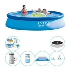 Kombi poolsæt - Intex Easy Set Rundt 396x84 cm