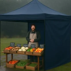 Kommercielt selvsamlende havepavillontelt campingpavillon 3x3 m