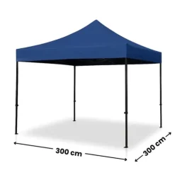 Kommercielt selvsamlende havepavillontelt campingpavillon 3x3 m