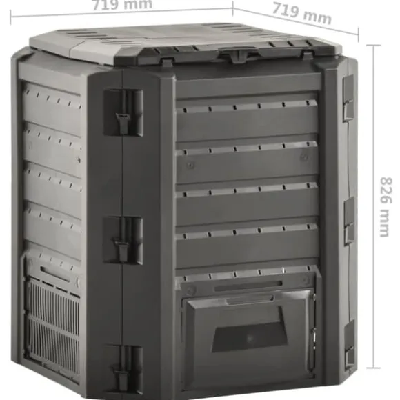 Kompostbeholder 380 l sort - Kompostbeholder - Kompostbeholdere - Home & Living