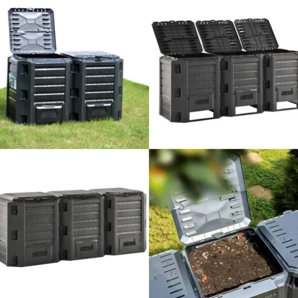Kompostbeholder 1200 l sort - Kompostbeholder - Kompostbeholdere - Home & Living