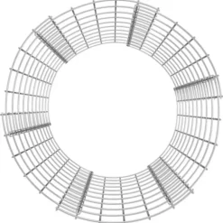 Kompostbeholder i galvaniseret stål - Ø50x100 cm | Farve: Stålgrå | Størrelse: Ø50x100 cm