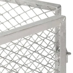 Kompostbeholder i galvaniseret jern - Robust lugtfri opbevaring | Størrelse: 85x85x70 cm