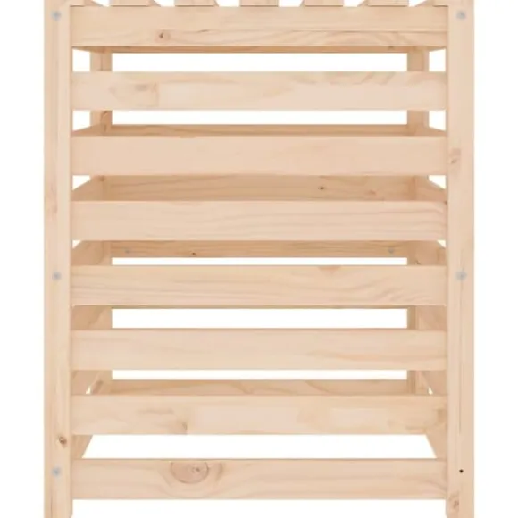 Kompostbeholder i massivt fyrretræ - Stor kapacitet | Størrelse: 63,5x63,5x77,5 cm