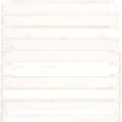 Kompostbeholder i massivt fyrretræ - Praktisk til haveaffald | Størrelse: 80x80x78 cm | Farve: Hvid