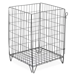 Kompostbeholder, metalnet, 68x46x46 cm, sort