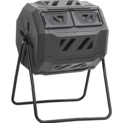 Kompostbeholder til have 73x64x95 cm 160 l sort - Kompostbeholder - Kompostbeholdere - Home & Living