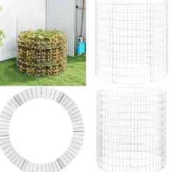 Kompostbeholder Ø100x100 cm galvaniseret stål - Kompostbeholder - Kompostbeholdere - Home & Living