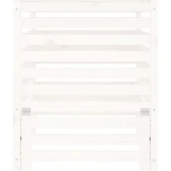 Kompostbeholder 82,5x82,5x99,5 cm massivt fyrretræ hvid - Kompostbeholder - Kompostbeholdere - Home & Living