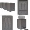 Kompostbeholdere 3 stk. 60 x 60 x 83 cm 900 l brun - Kompostbeholder Til Haven - Kompostbeholdere Til Haven - Home & Living