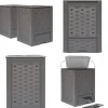 Kompostbeholdere 2 stk. 60 x 60 x 83 cm 600 l brun - Kompostbeholder Til Haven - Kompostbeholdere Til Haven - Home & Living