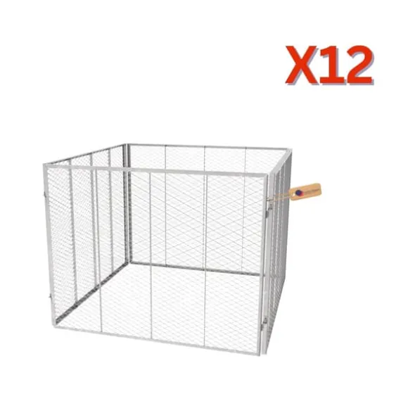 Kompostgitter 100x100x80 cm, 12 stk