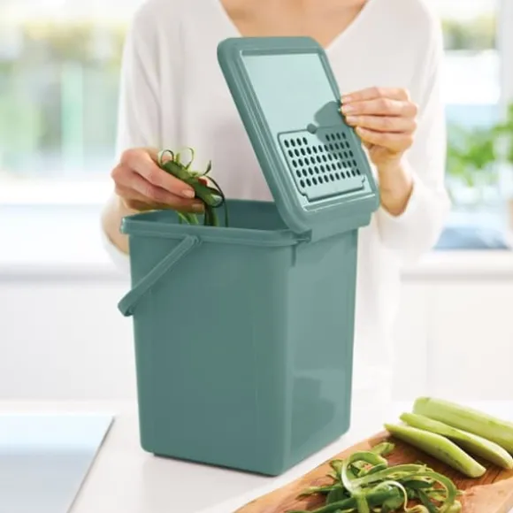 Kompostspand 9L med kulfilter BIO misteltengrøn