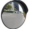Konvekst trafikspejl 30 cm - Plast | Farve: Sort | Udendørs Brug