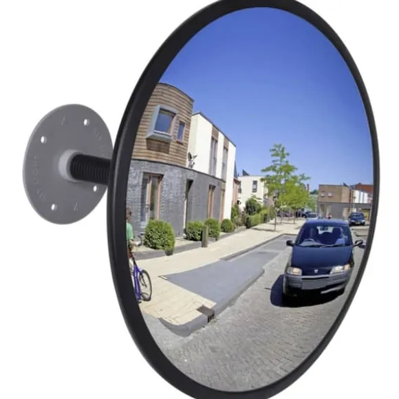 Konvekst trafikspejl akryl 30 cm indendørs sort - Trafikspejl - Trafikspejle - Home & Living