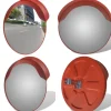 Konvekst trafikspejl PC plast orange 60 cm udendørs - Trafikspejl - Trafikspejle - Home & Living