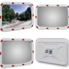 Konvekst trafikspejl rektangulært 40x60 cm med reflekser - Trafikspejl - Trafikspejle - Home & Living