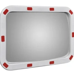 Konvekst trafikspejl rektangulært 40x60 cm med reflekser - Trafikspejl - Trafikspejle - Home & Living